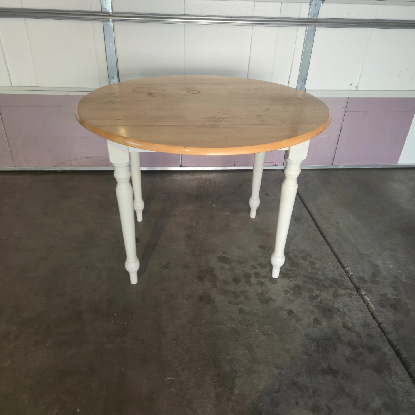 Drop Leaf Round Dining Table