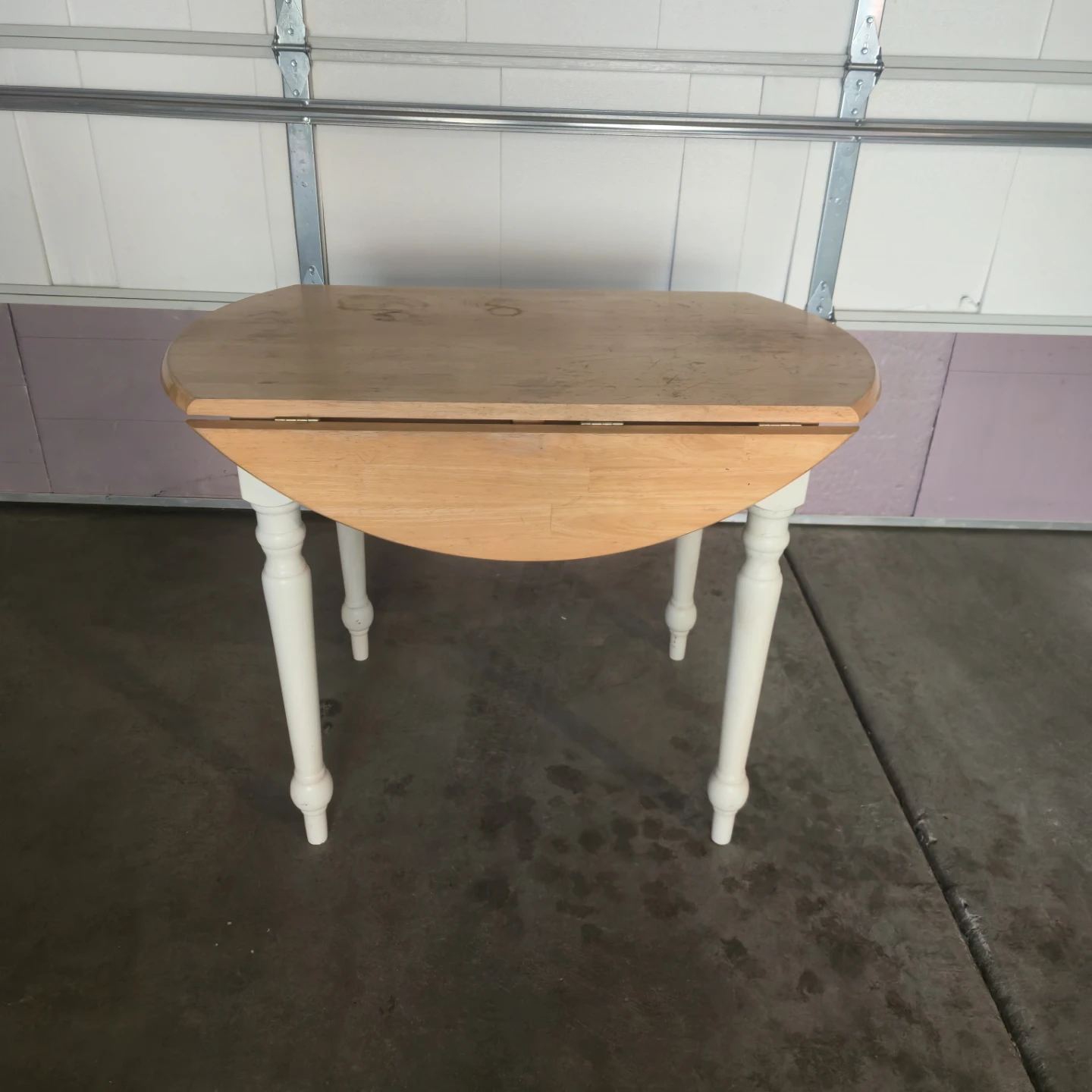 Drop Leaf Round Dining Table - photo 2