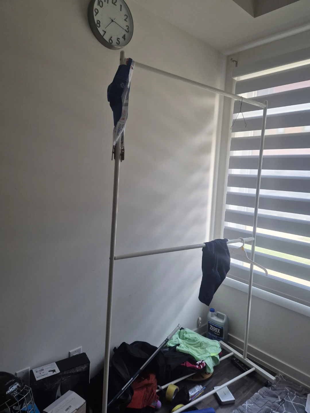 White Metal Clothing Rack