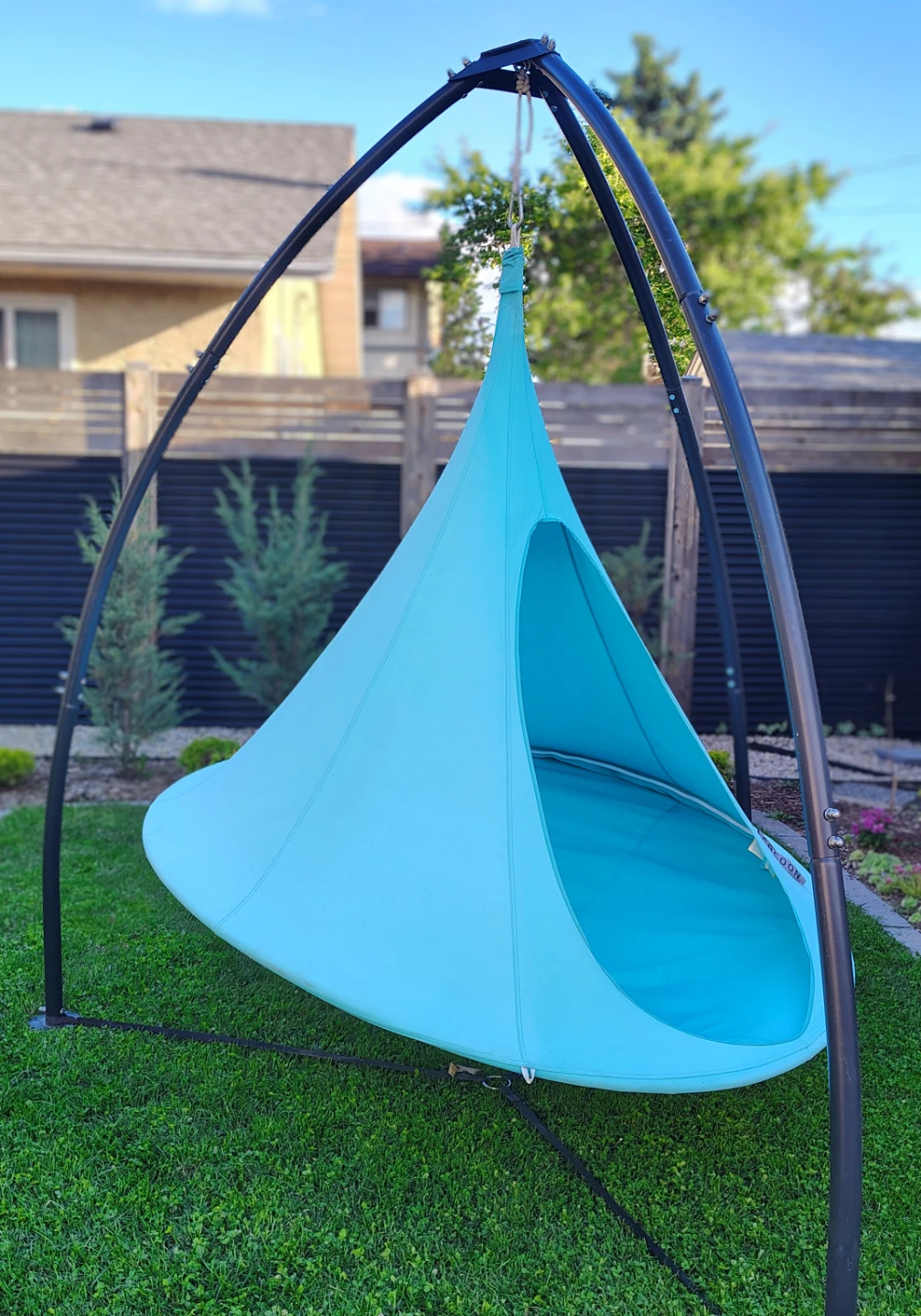 Cacoon® double hammock with stand, cushion - photo 3