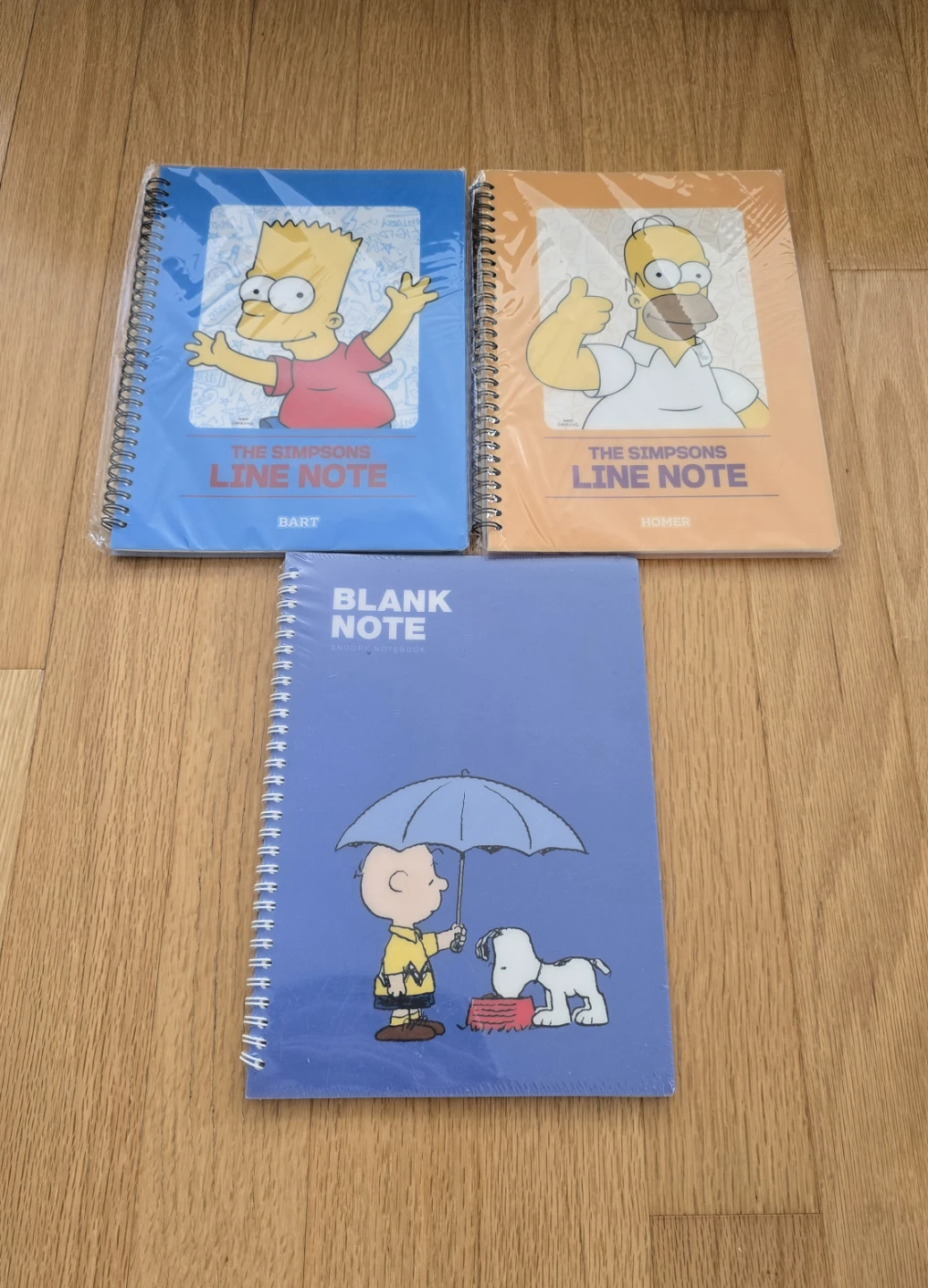 The Simpsons & Peanuts Spiral Notebooks (3-Pack)