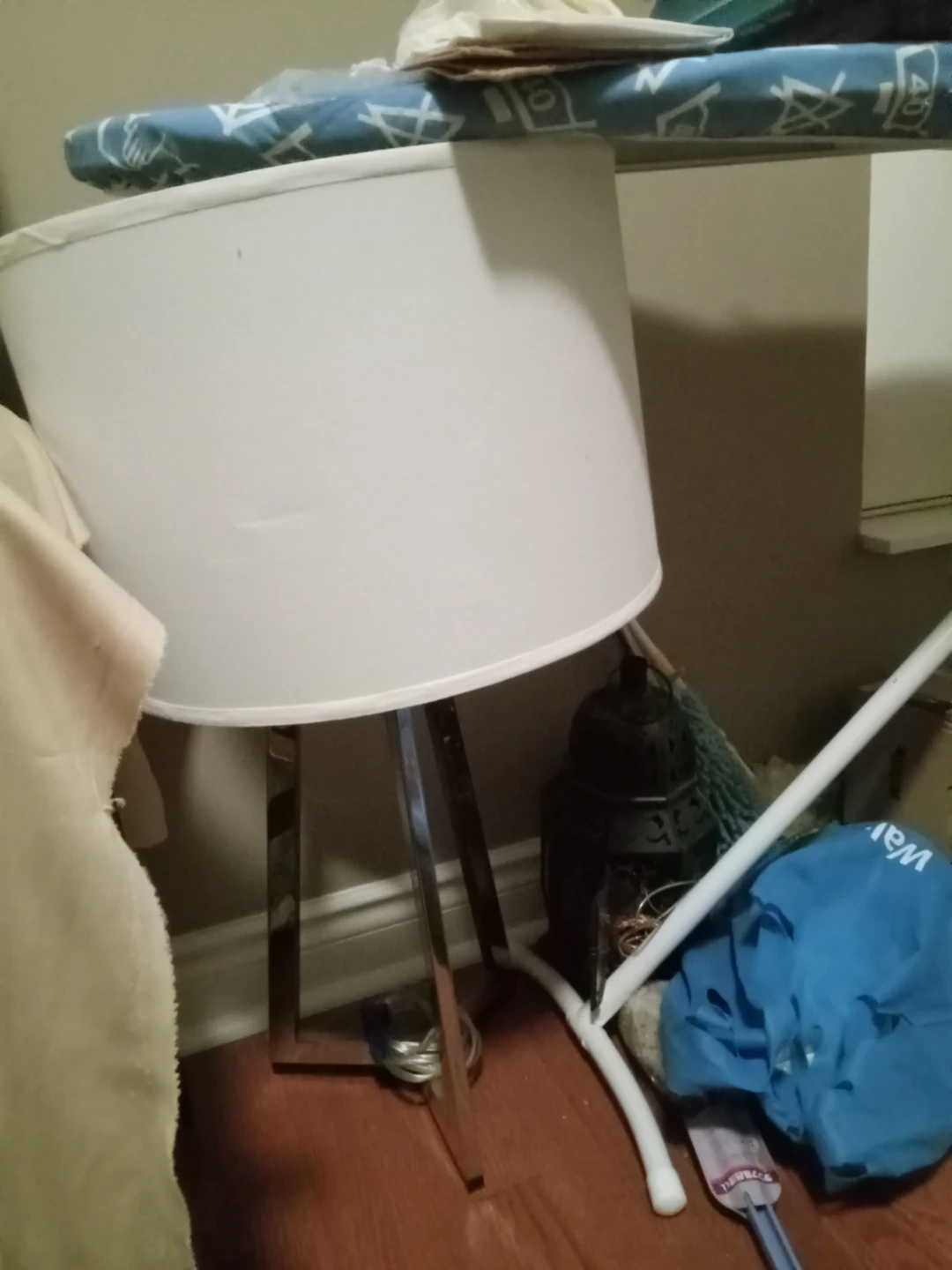 Table Lamp with White Shade