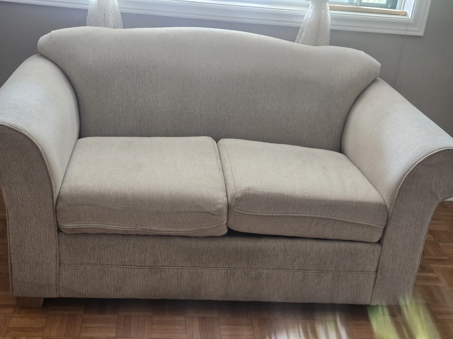 Loveseat Sofa - Beige Upholstery - photo 2
