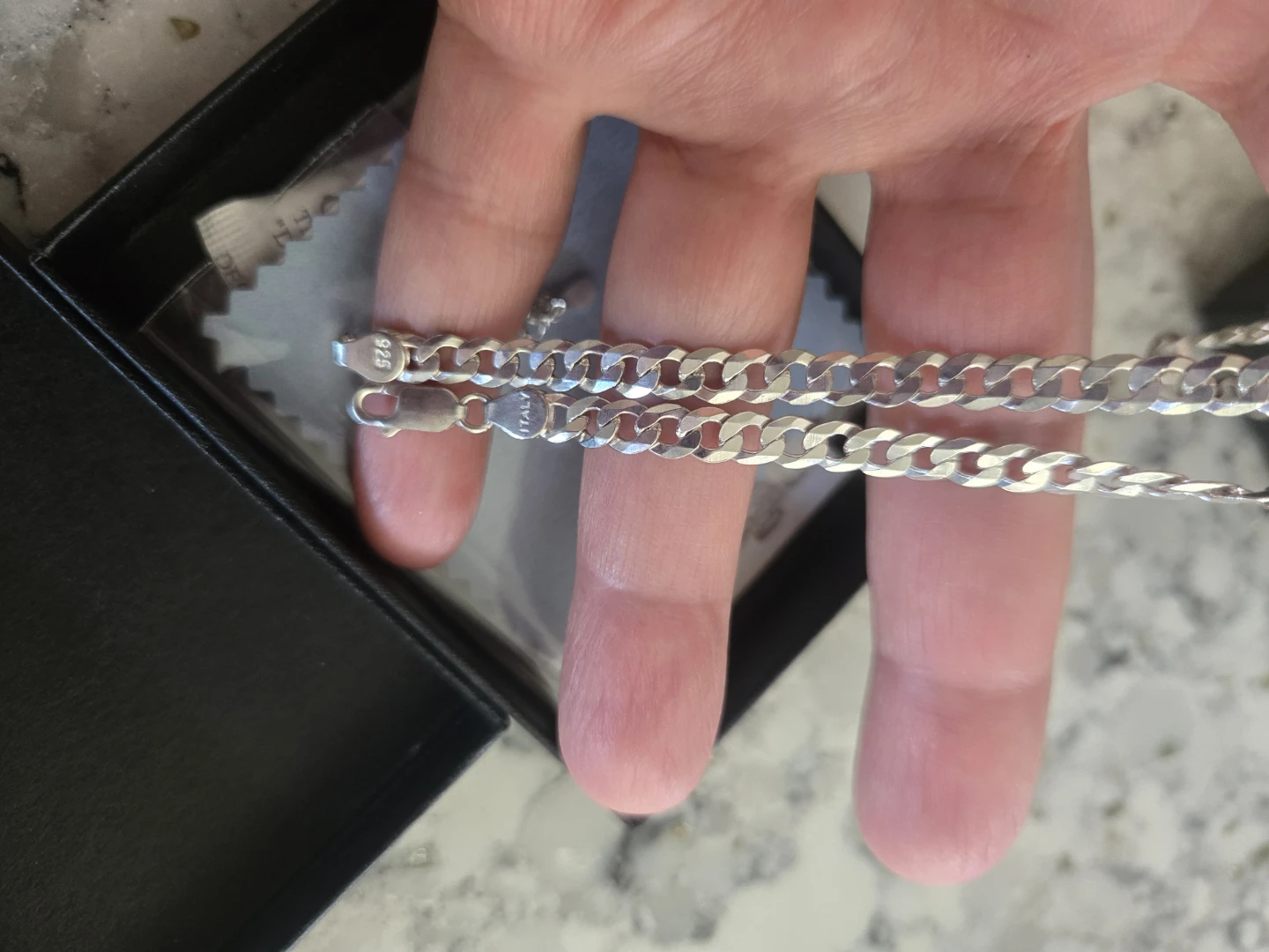 Sterling Silver Chain Necklace 14"