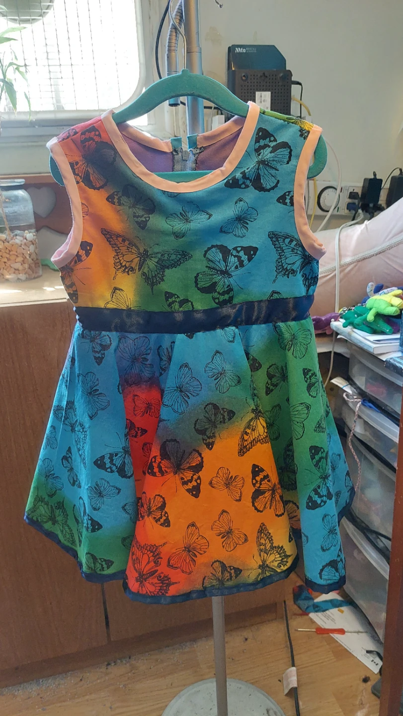 Handmade Rainbow Butterfly Dress - photo 2