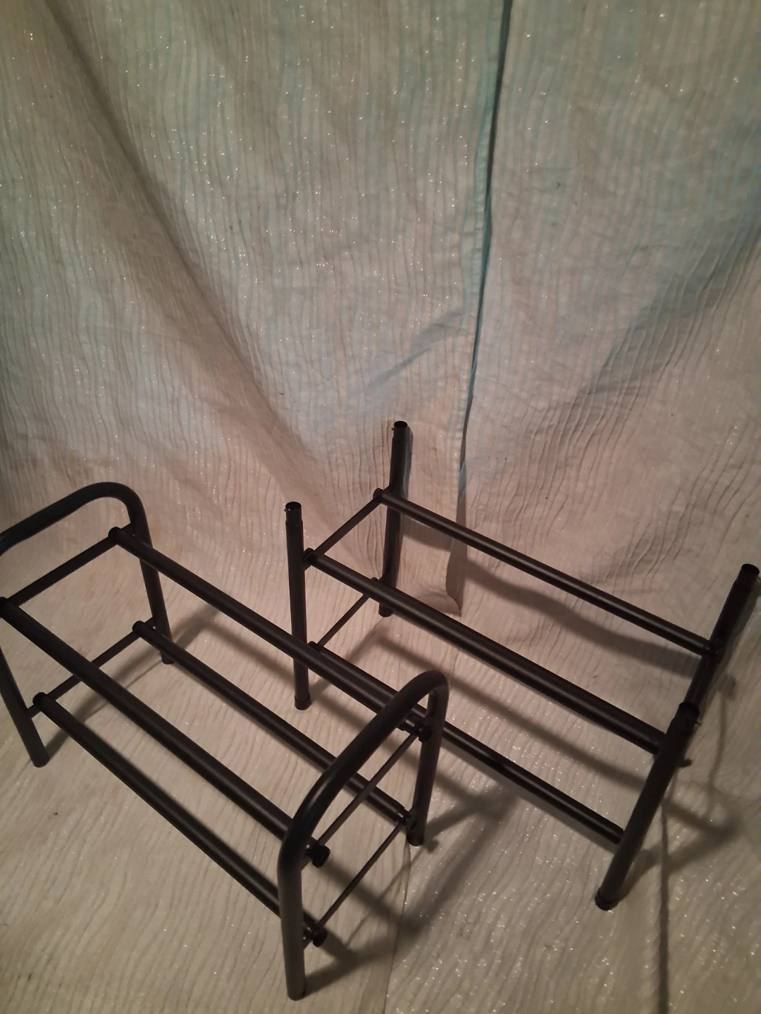 Adjustable Black 4-Tier Shoe Rack - photo 4