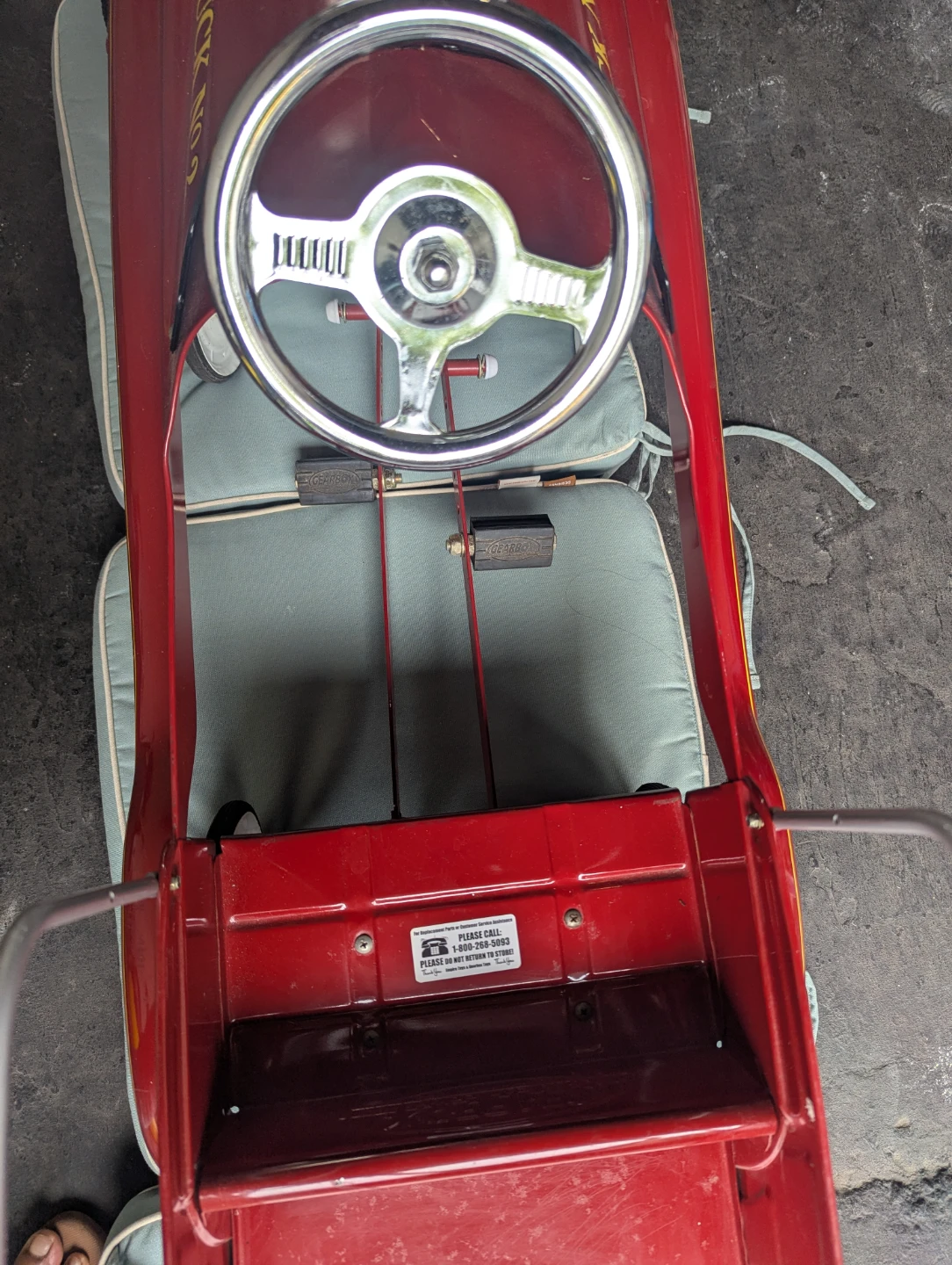 Red Volunteer Fire Dept. Pedal Car - photo 5