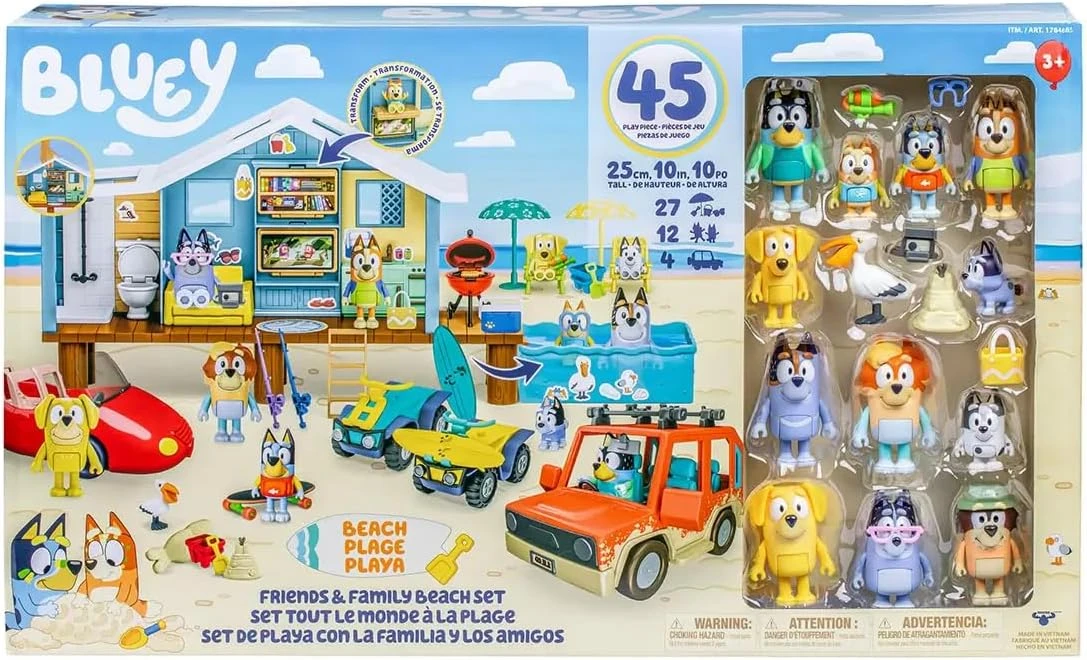 Bluey Beach Cabin Playset
