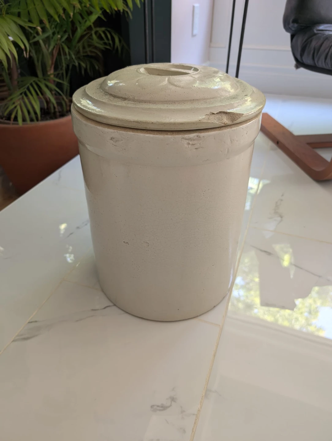 Robinson Ransbottom 3 gallon crock pottery with lid - photo 3