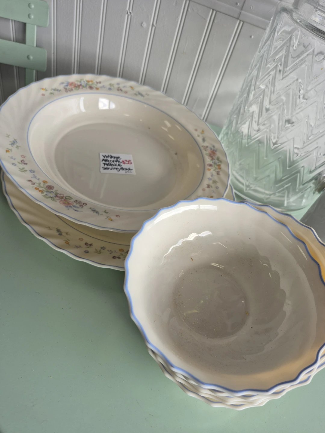 Vintage Arcopal Serving Bowl