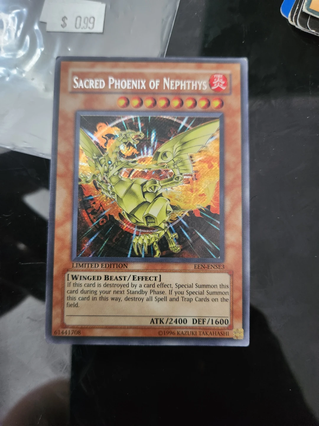 Yu-Gi-Oh! Sacred Phoenix of Nephthys EN-ENSE3 Secret Rare
