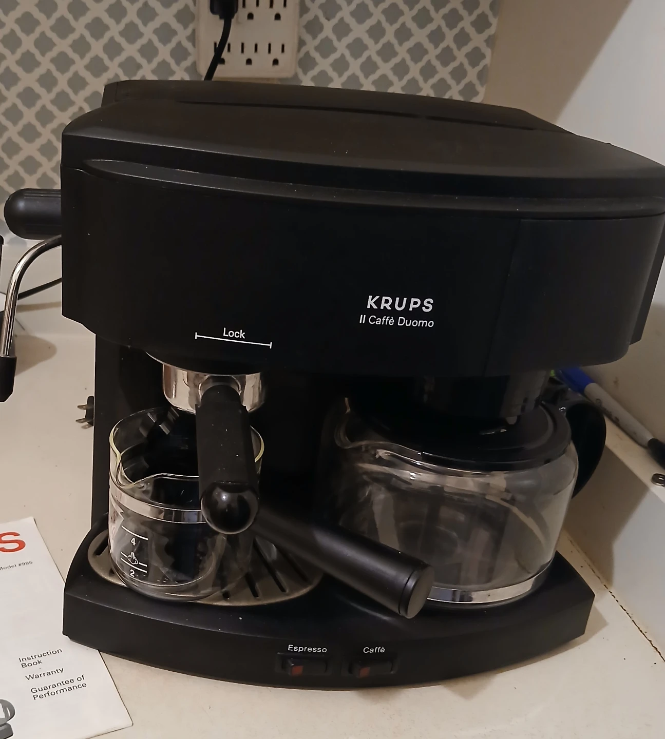 KRUPS Il Caffè Duomo Espresso and Coffee Maker Model #985