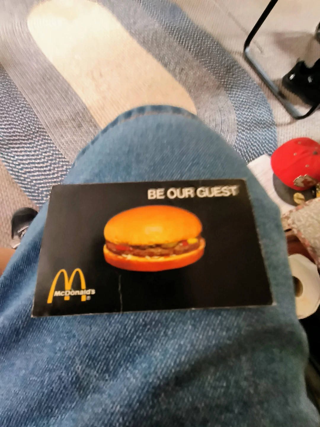 Old McDonald's Hamburger Card 1984