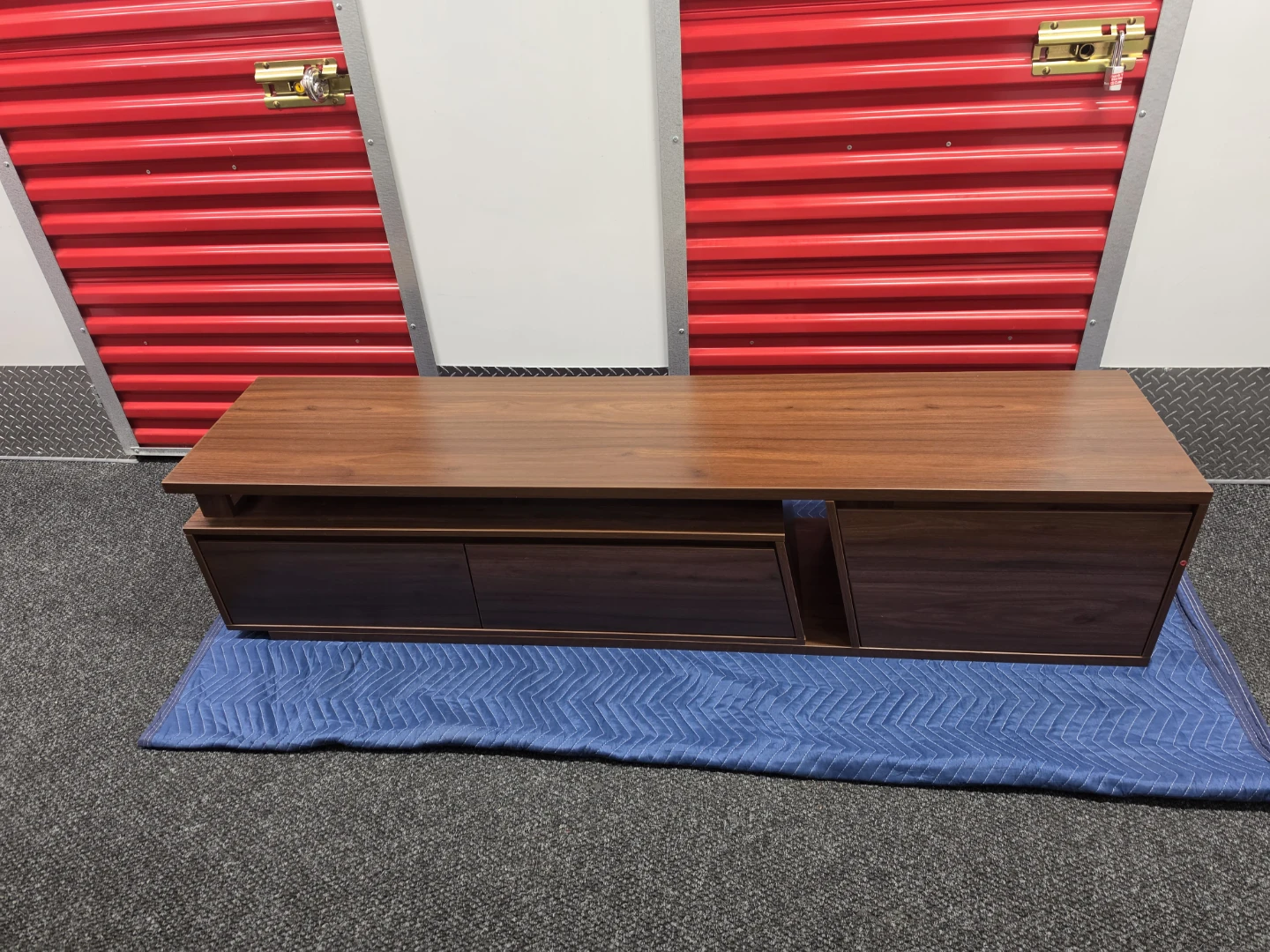 Fero 71"-110" Extendable TV Stand with 3 Drawers - photo 4