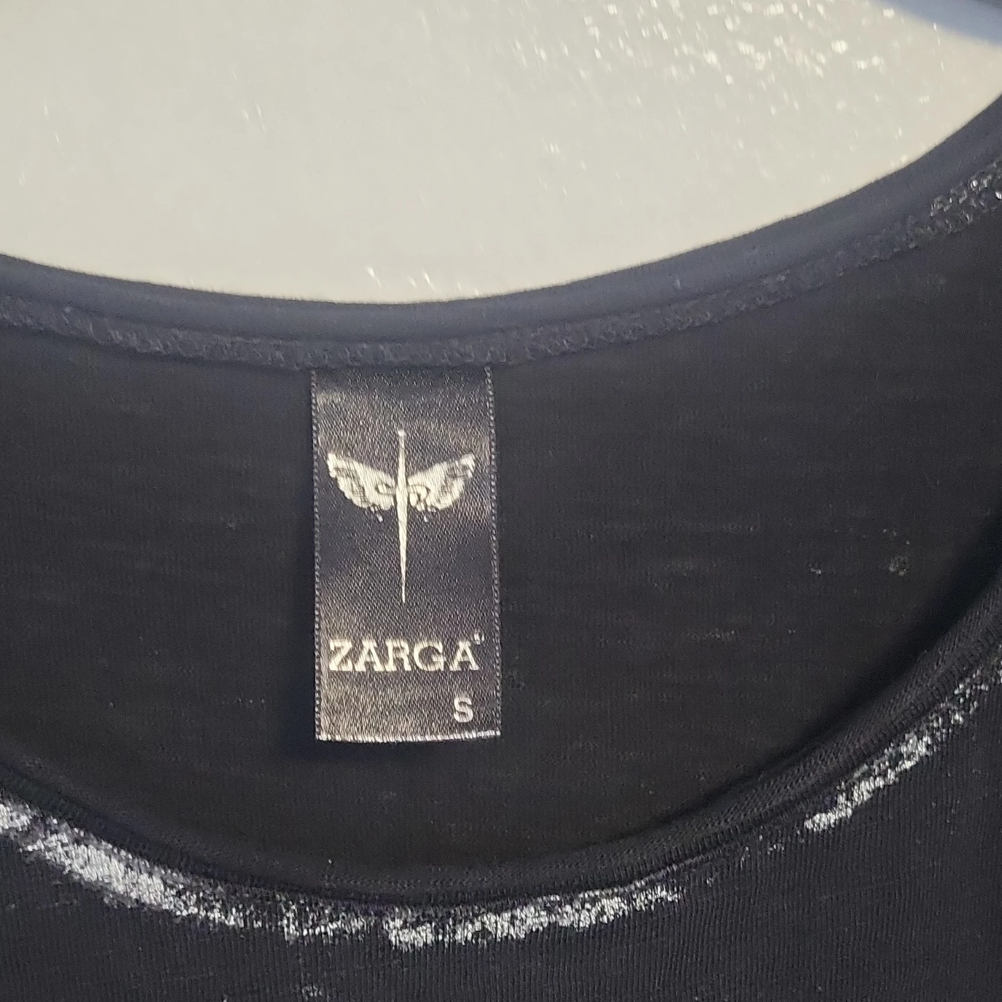 ZARGA Black Long Sleeve Embellished Tunic Top Size S - photo 4