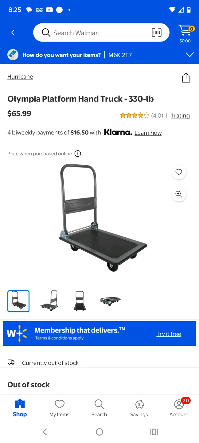 Olympia Platform Hand Truck - 330-lb - photo 3
