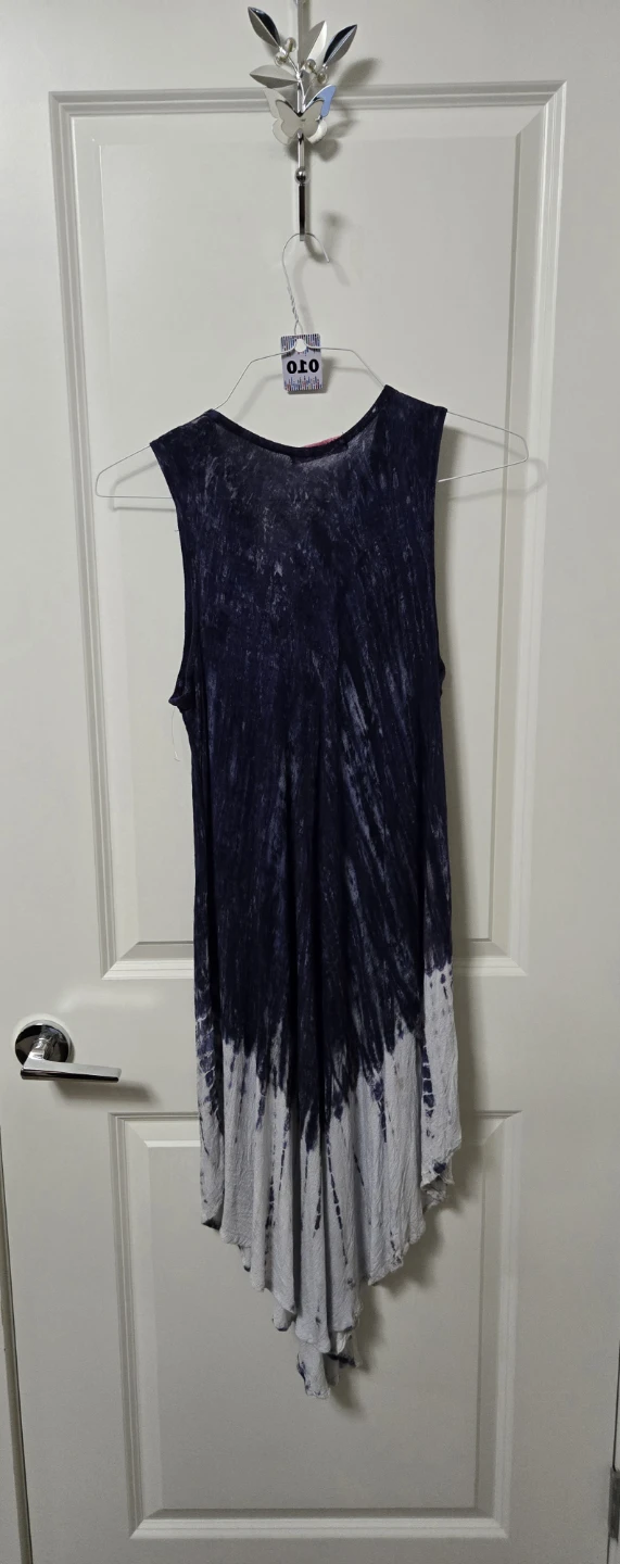 Tie-Dye Lace-Up Dress One Size - photo 4