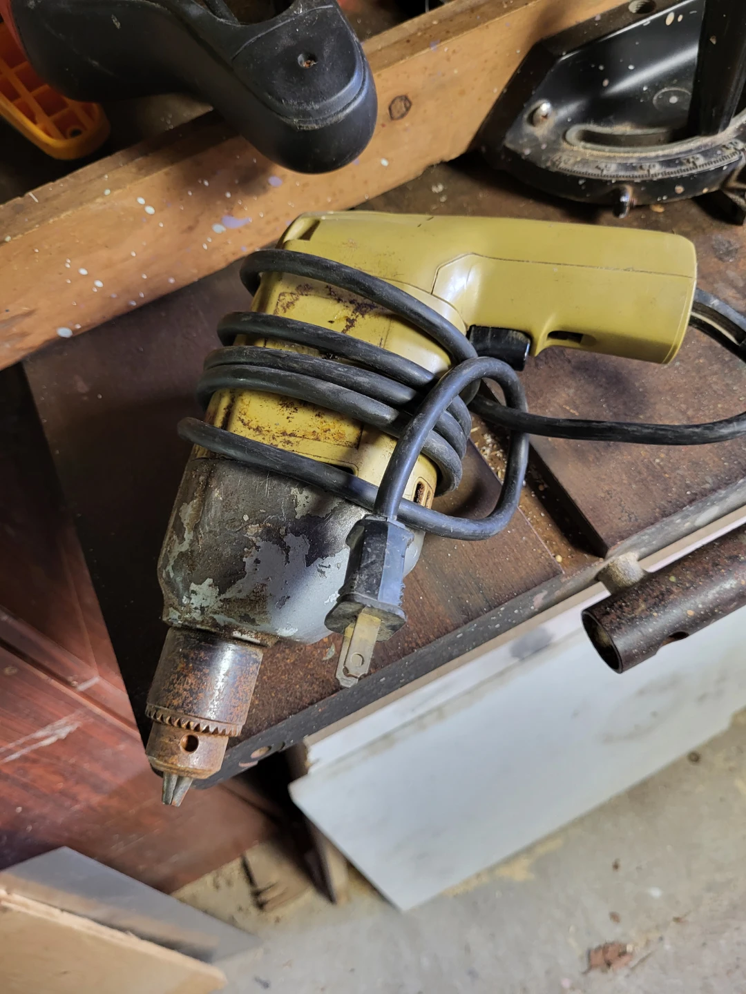 Yellow Corded Drill