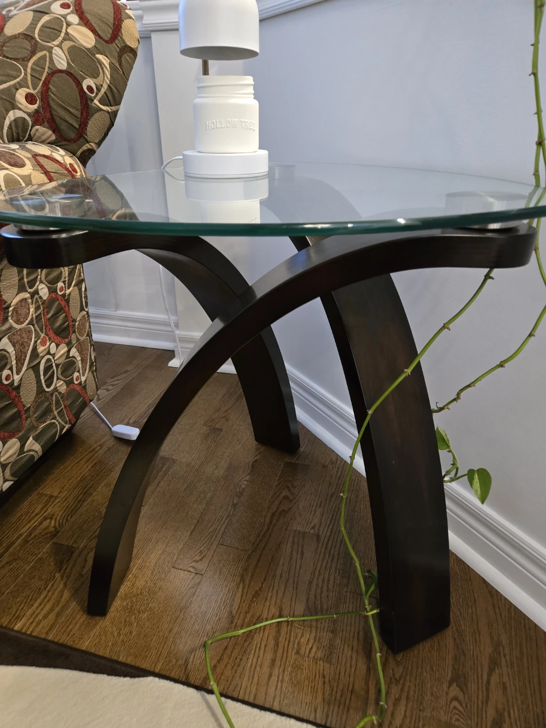 Modern Glass and Wood Coffee and Side Tables - photo 3