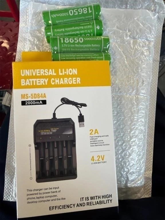 Universal Battery Charger USB Four-Slot Lithium - photo 2