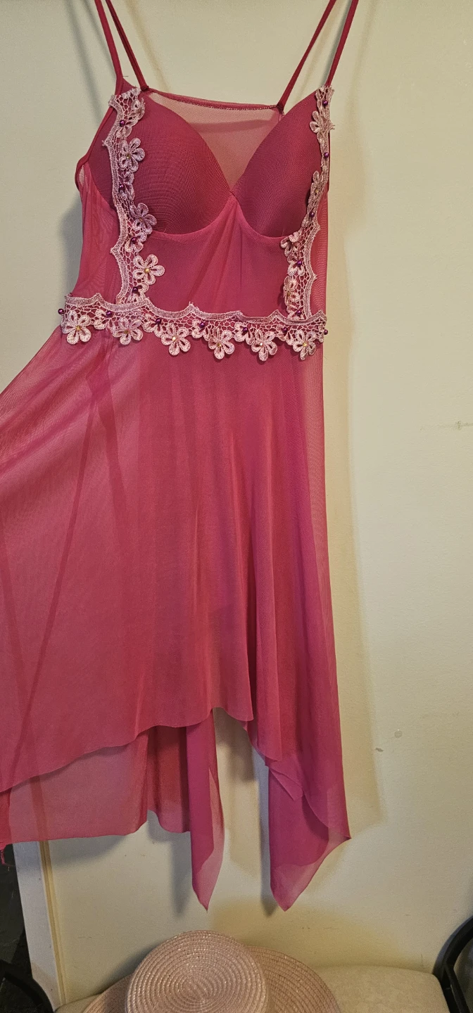 Pink Lace Babydoll Nightgown - photo 3