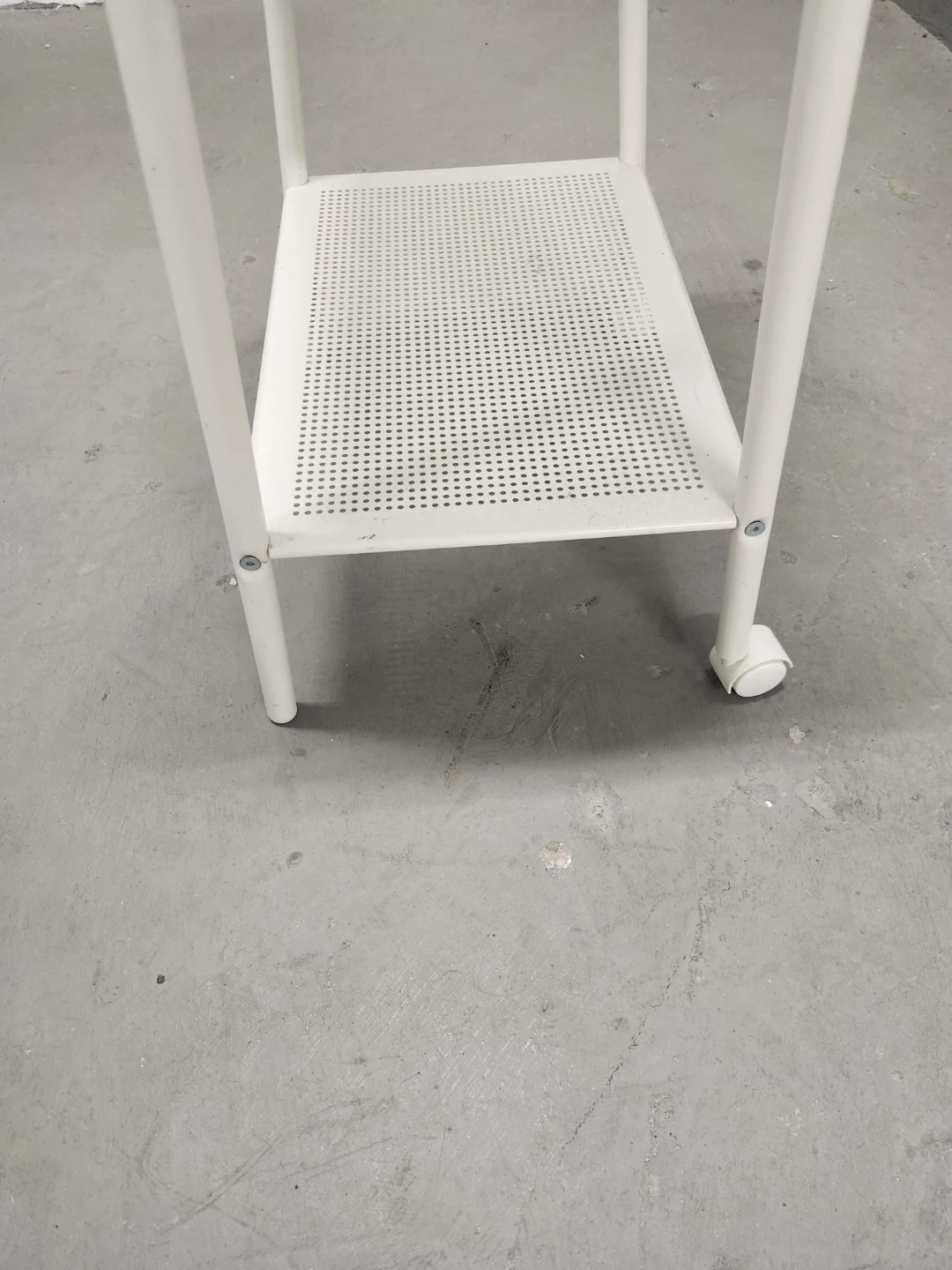 IKEA White Rolling side table - photo 3