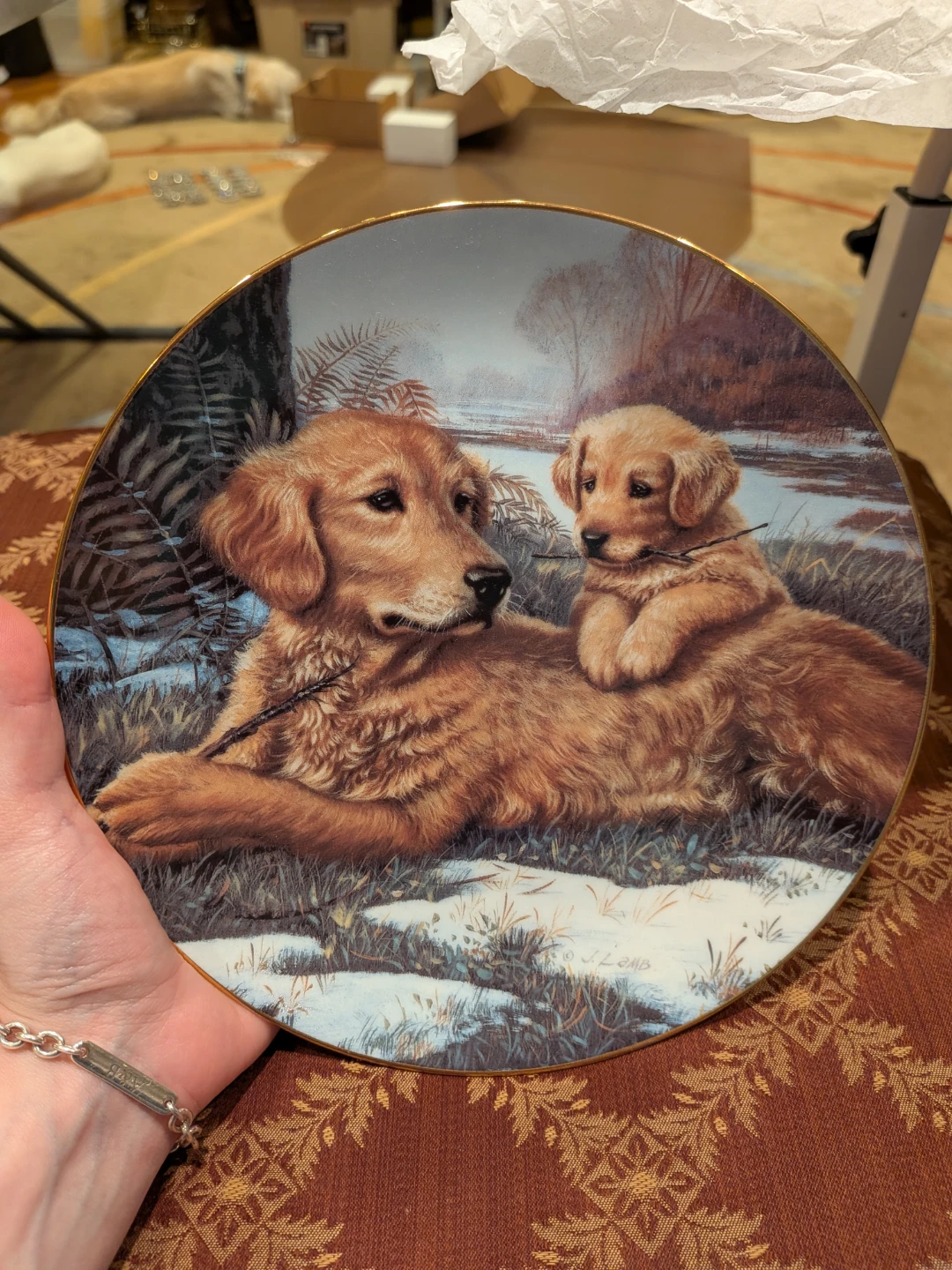 The Hamilton Collection Vintage "Golden Moments" Plate
