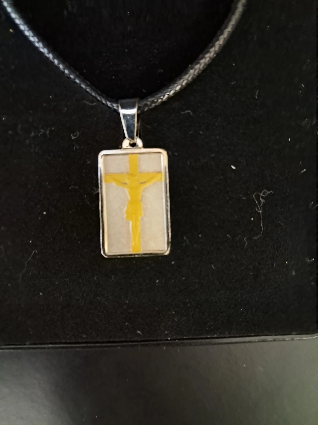 Silver Jesus Crucifix Pendant with Selective 24-K Gold Plating - photo 3