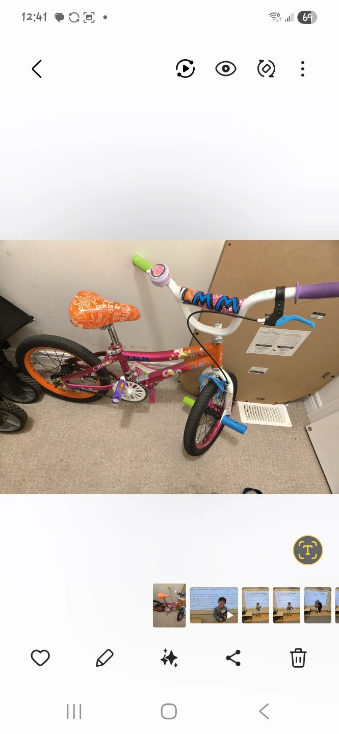 Girls bike