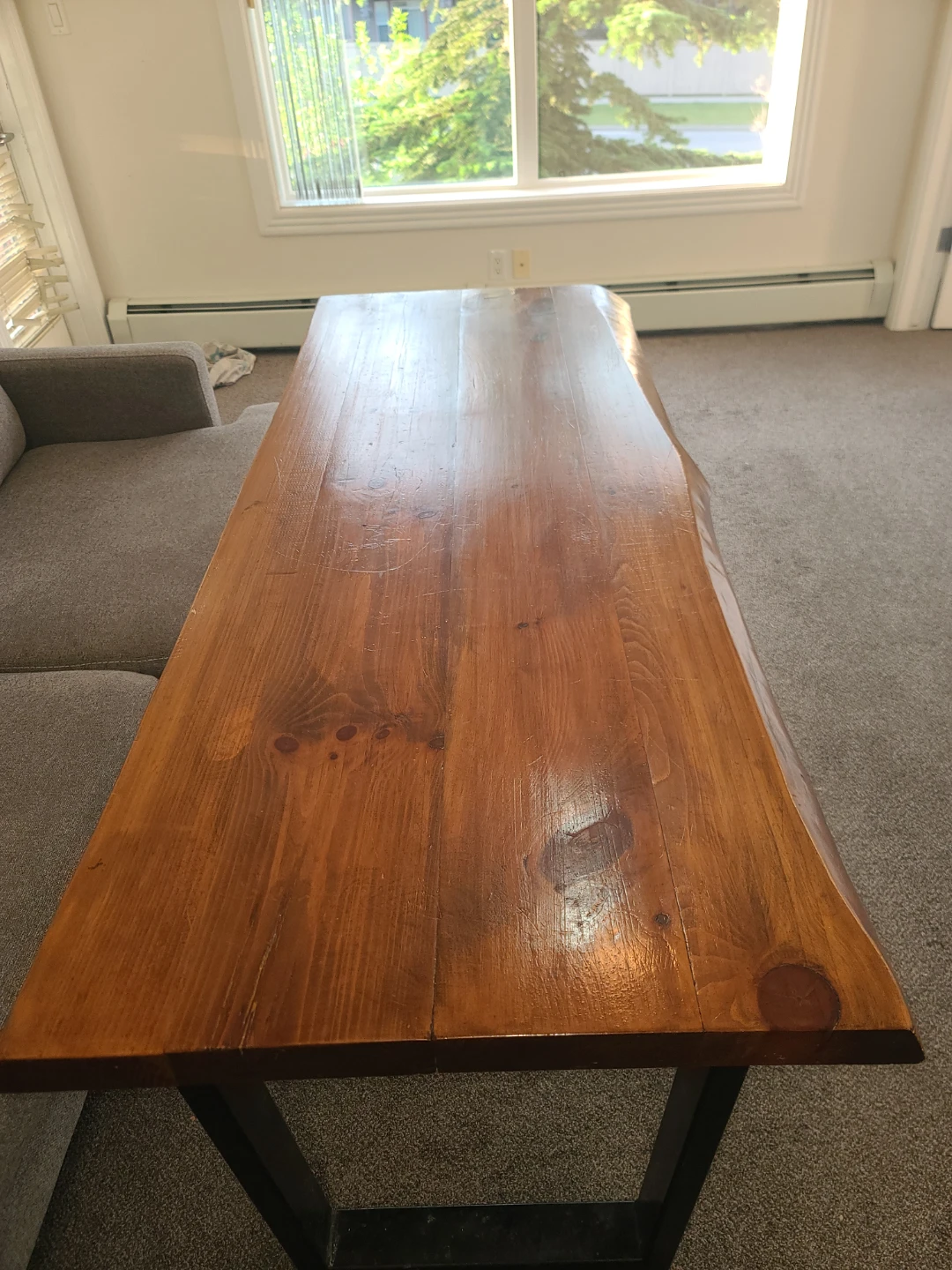 Live Edge Wood Industrial Desk - photo 3