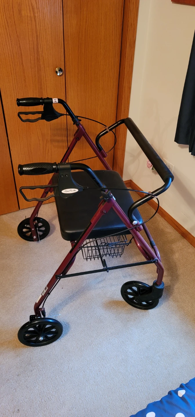Drive Medical Rollator Walker with Seat and Basket - photo 2