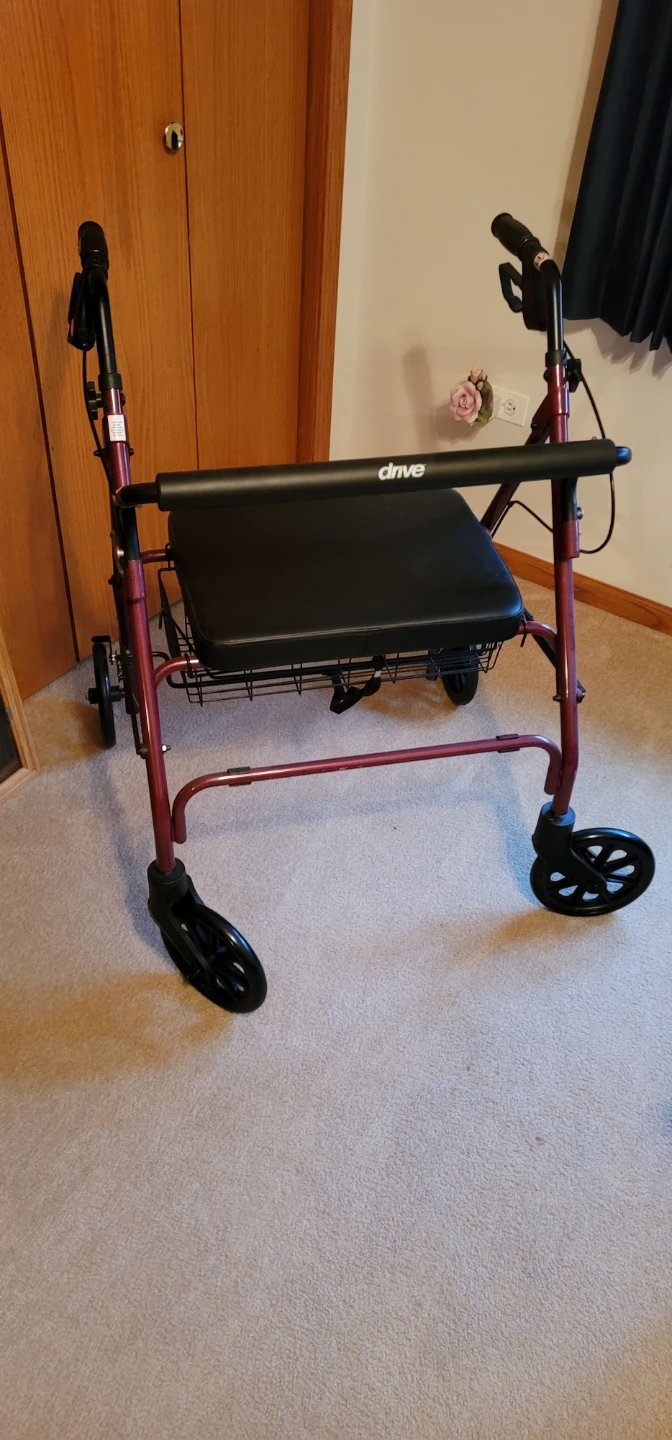 Drive Medical Rollator Walker with Seat and Basket - photo 3