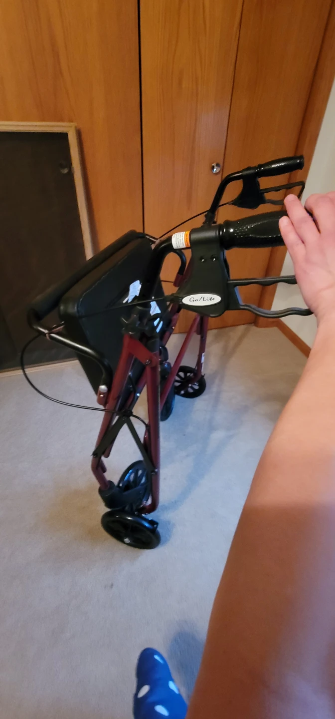 Drive Medical Rollator Walker with Seat and Basket - photo 5