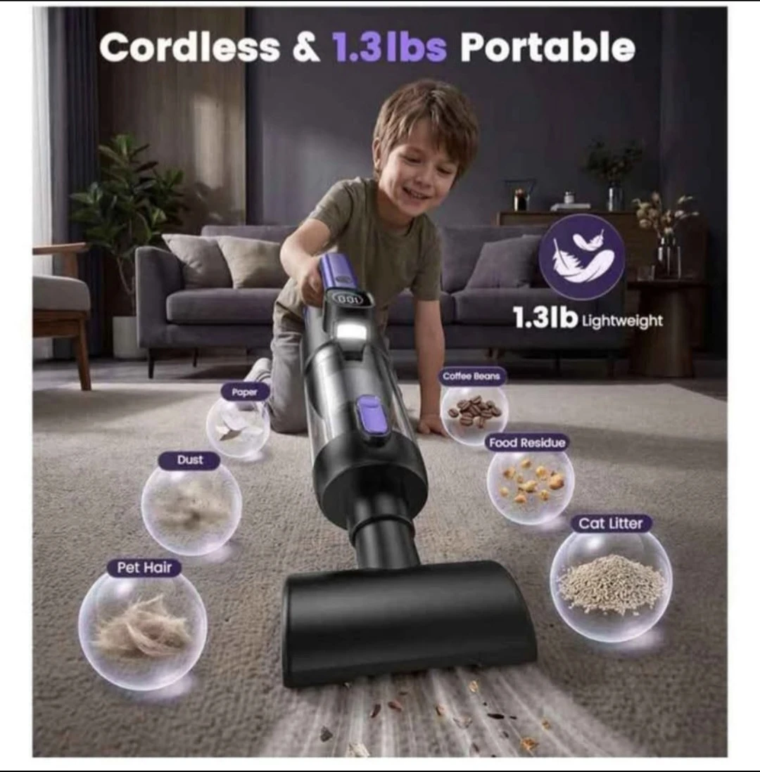 18,000Pa Turbo Handheld Vacuum - photo 3