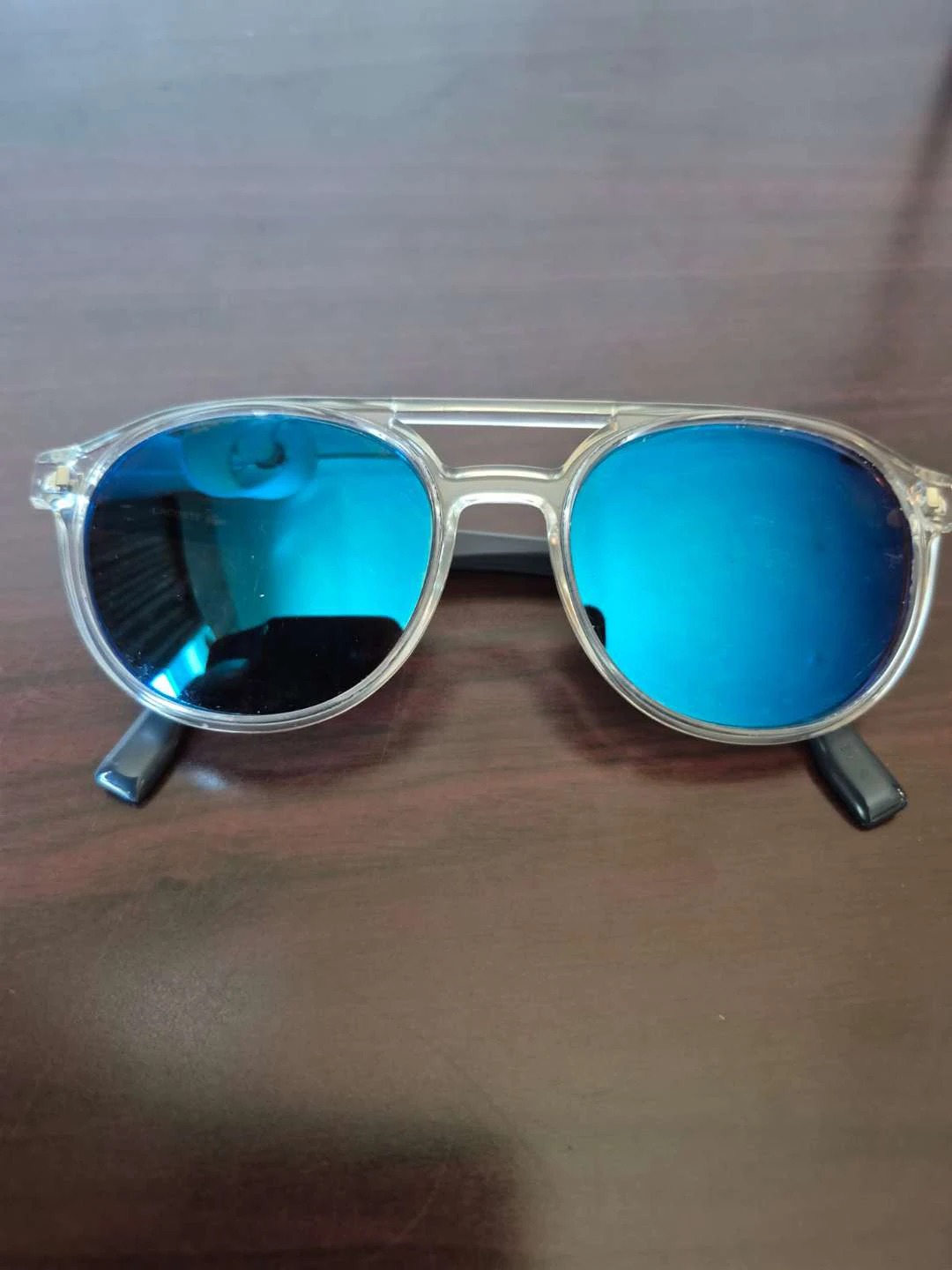 Lacoste L881S Sunglasses - Blue Mirrored Lenses