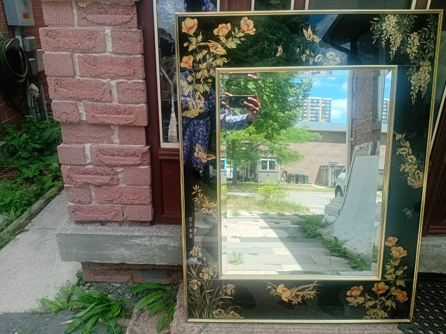 LaBarge Decorative Mirror with Floral Design - photo 3