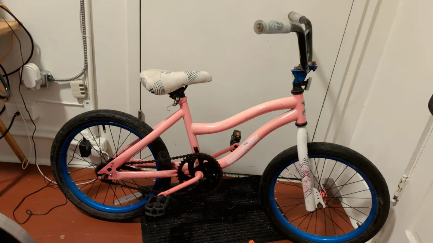 Kids Pink BMX Bike