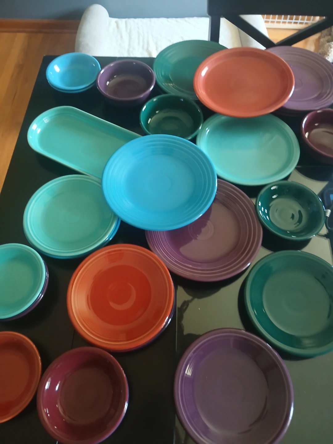 Fiestaware. 34 piece set.