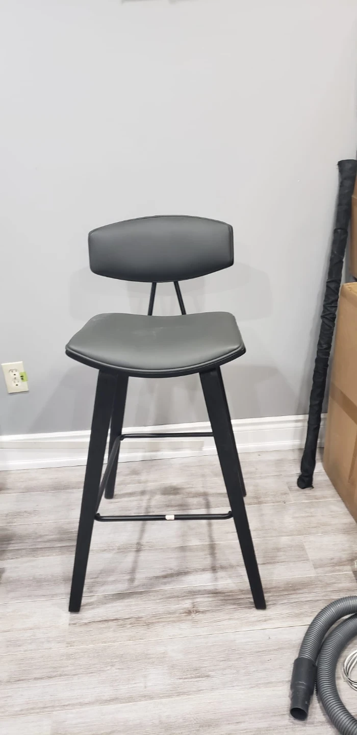 New....4 Black Bar Stool with Backrest..$ 65 each.. 4 x 200
