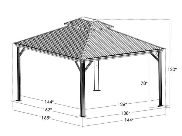 14x12 Metal Home Depot Gazebo - photo 5
