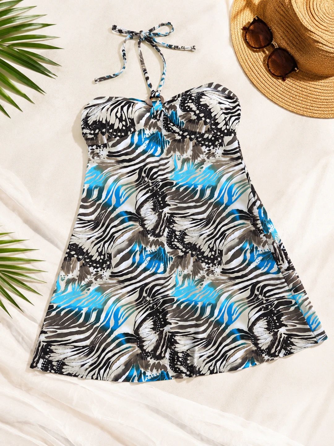 Women's Halterneck Swim Dress