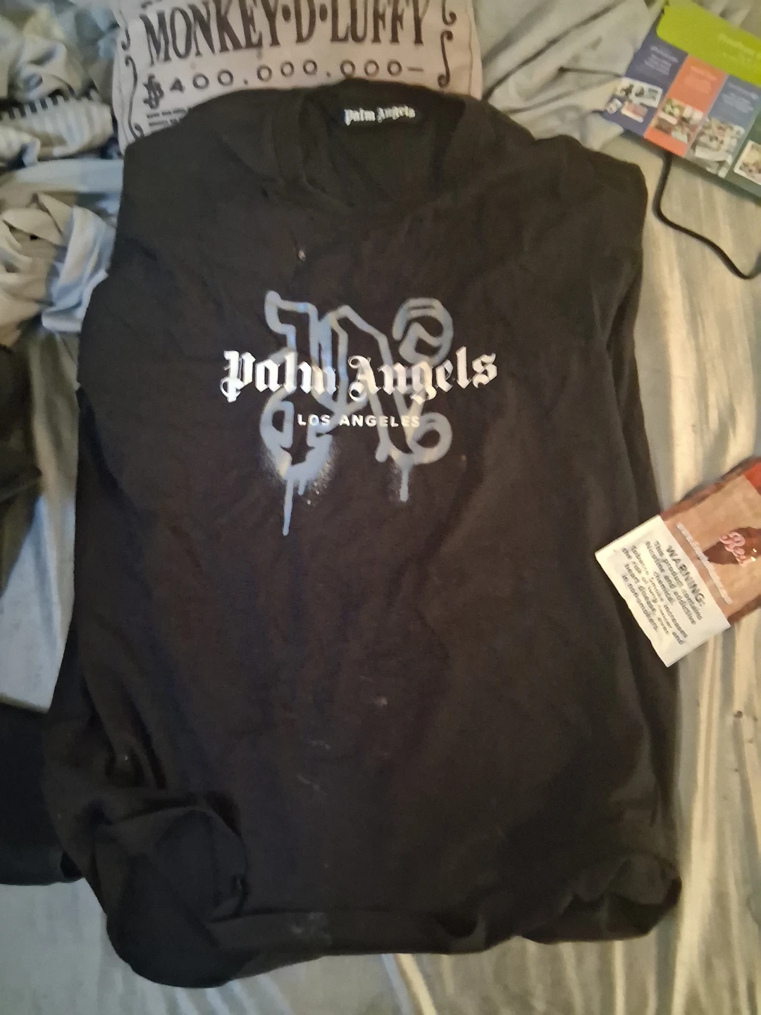 Palm Angels Black Logo T-Shirt Size M