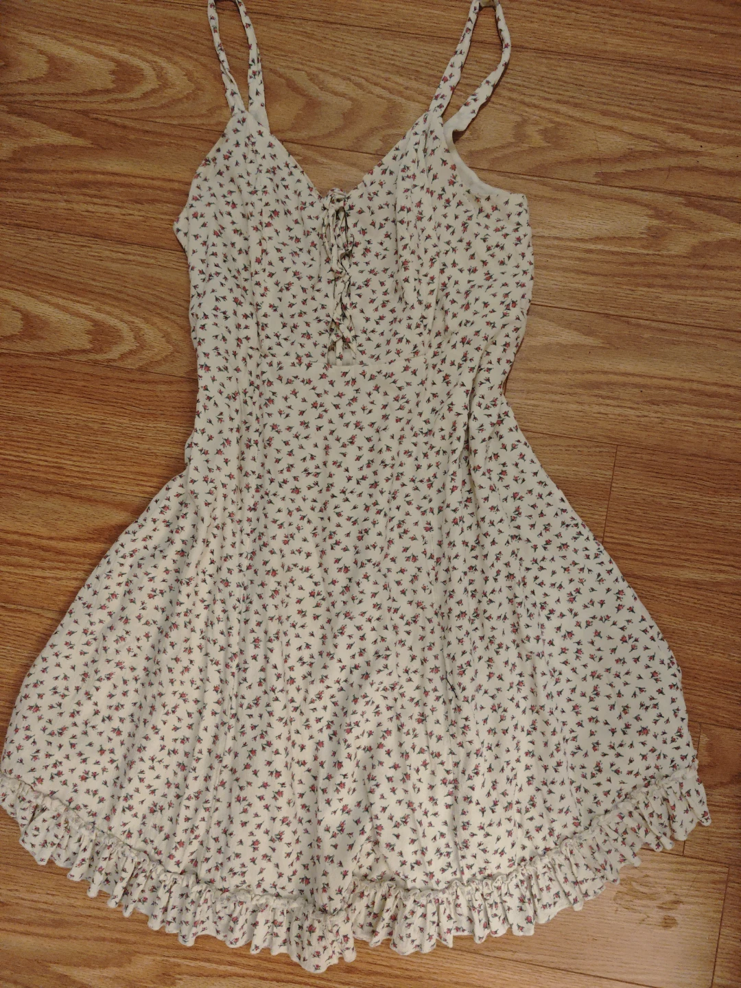 Cream Floral Mini Dress - Lauren Ralph Lauren