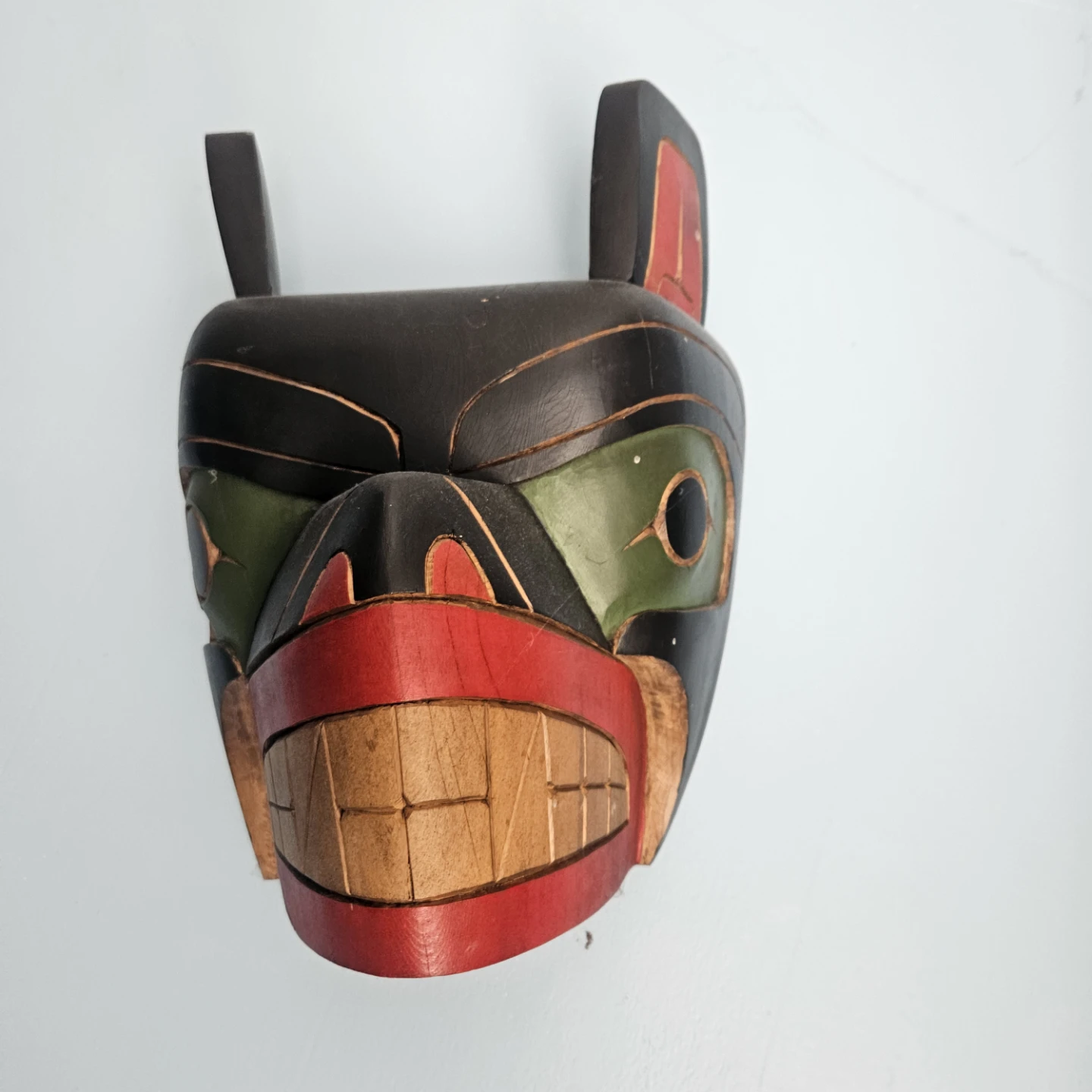 Hand-Carved Wooden Mask