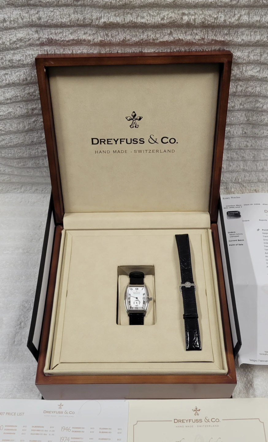 Dreyfuss & Co Series 1924 Swiss Watch – Box & Papers Included - photo 2
