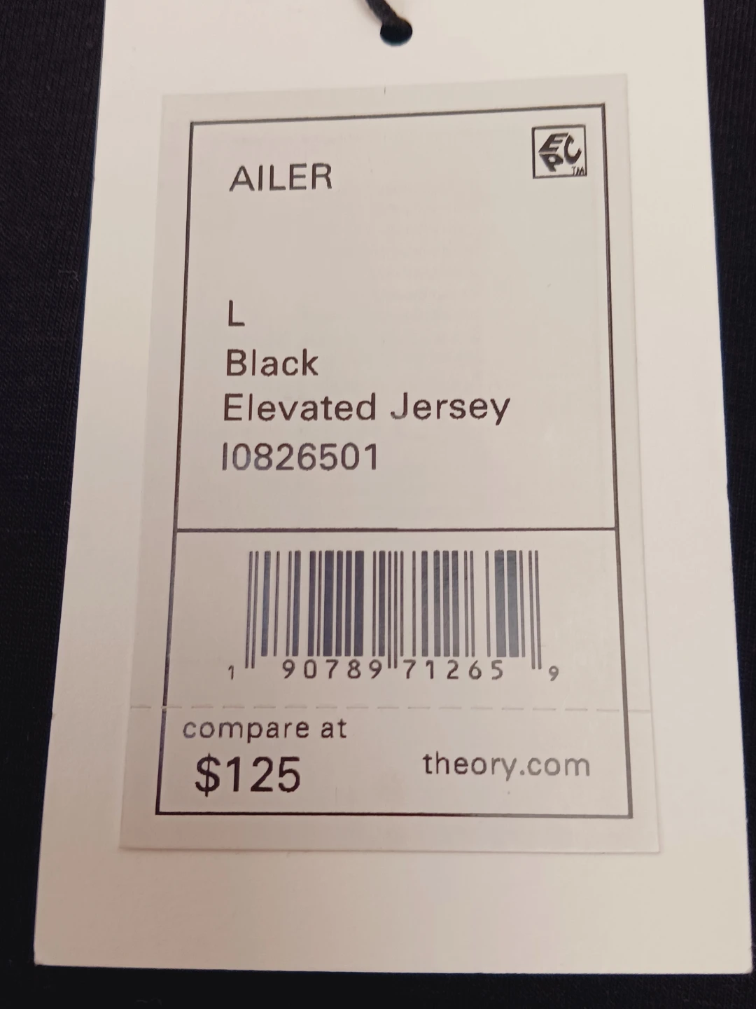 New !!! Theory Ailer Long Sleeve Top Black - Size L - photo 4