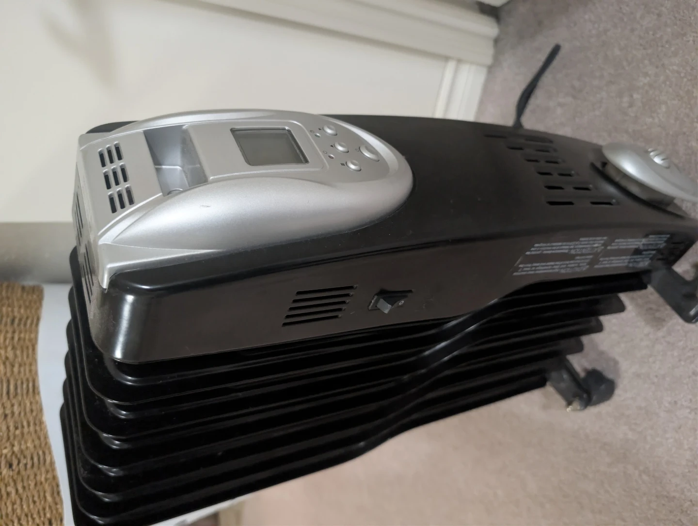 Black Oil-Filled Radiator Heater - photo 2