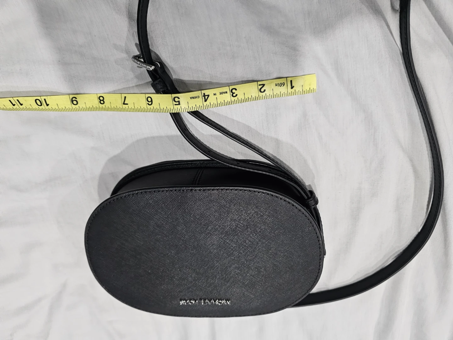 Michael Kors Black Leather Oval Crossbody Bag - photo 2
