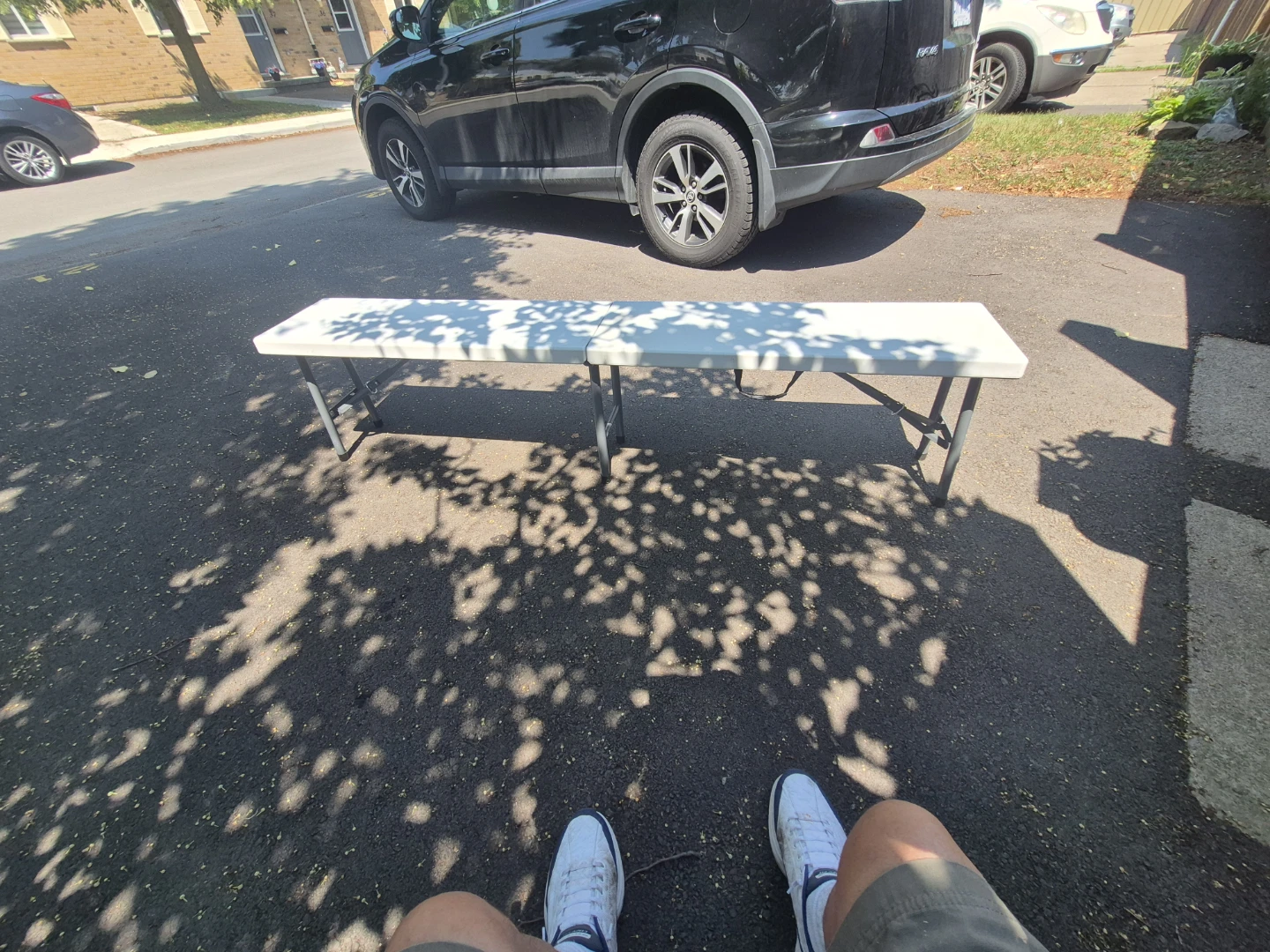 White Folding Sports Bench