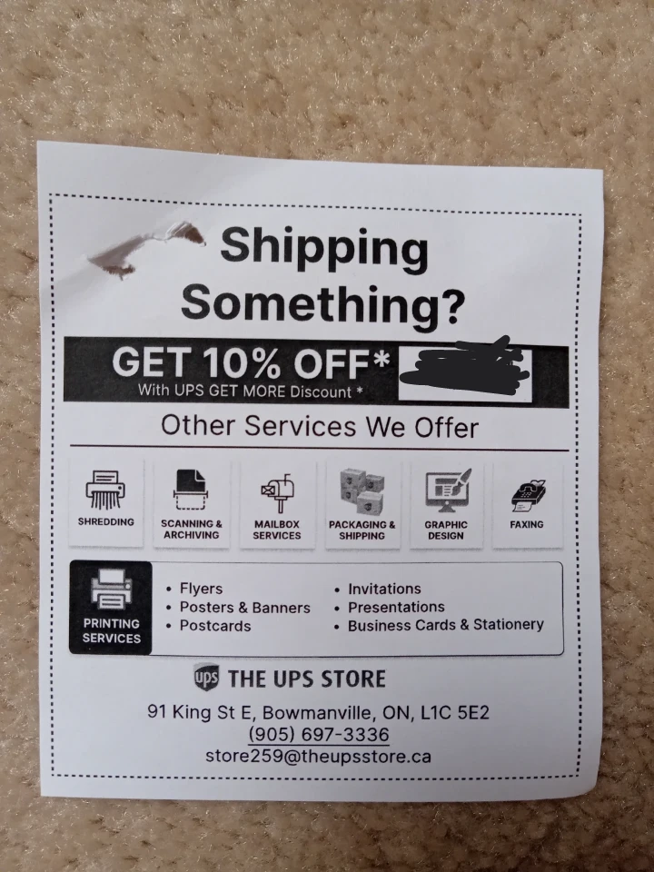 UPS Store 10% Off Shipping Coupon